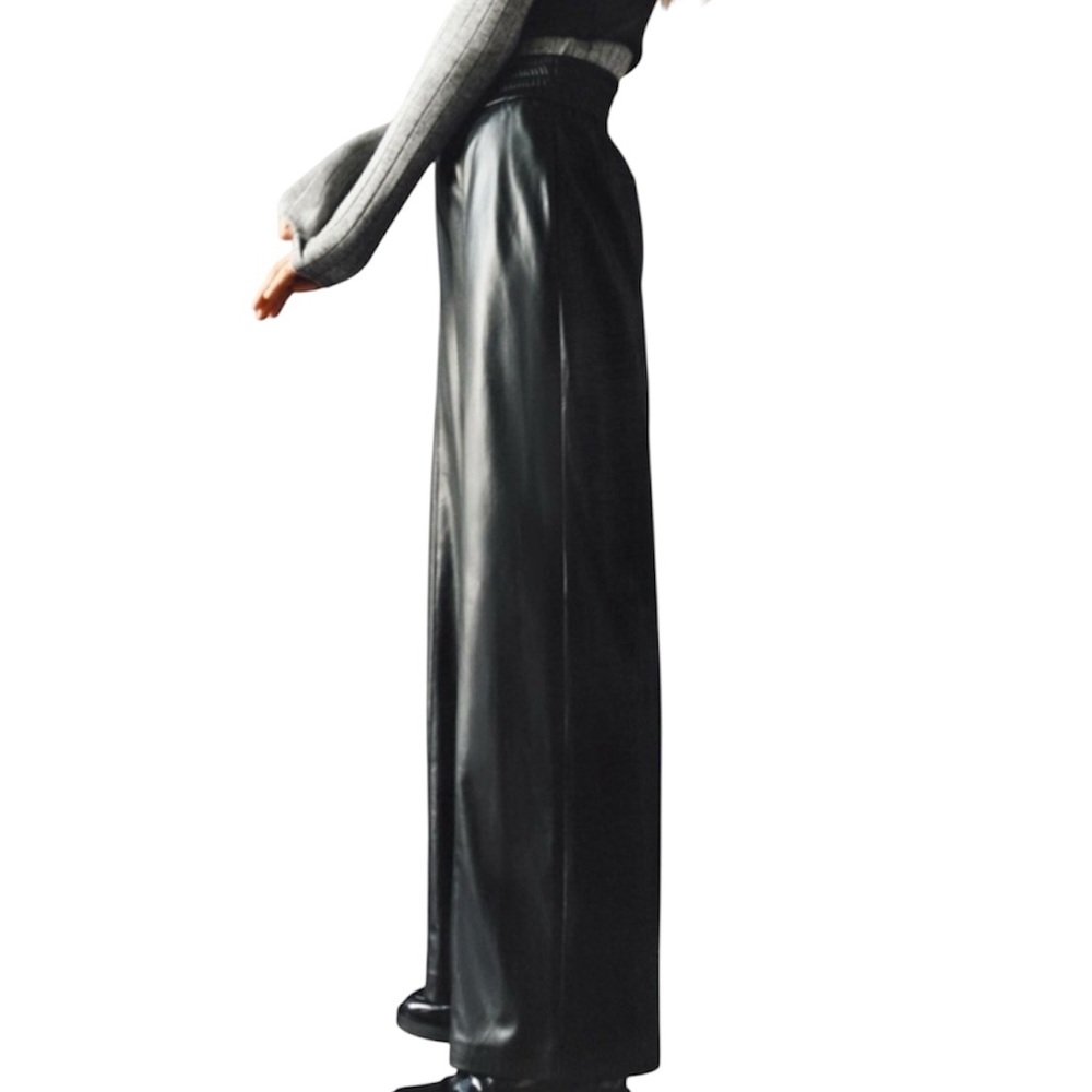NWT Zara Faux Leather Pants - Picture 3 of 11